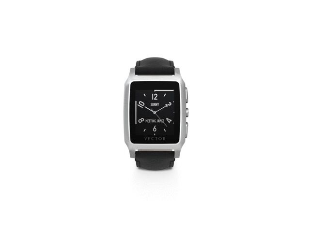 Смарт часовници Vector Meridian Black Leather - Small