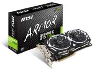 Видео карти MSI GeForce GTX 1060 ARMOR 3G OCV1