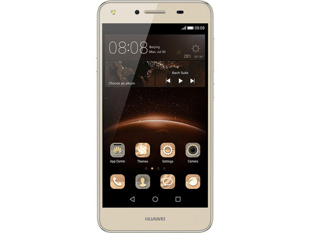 Смартфони Huawei Y5II с две SIM карти 8GB, златист цвят + 750MB 4G интернет на месец