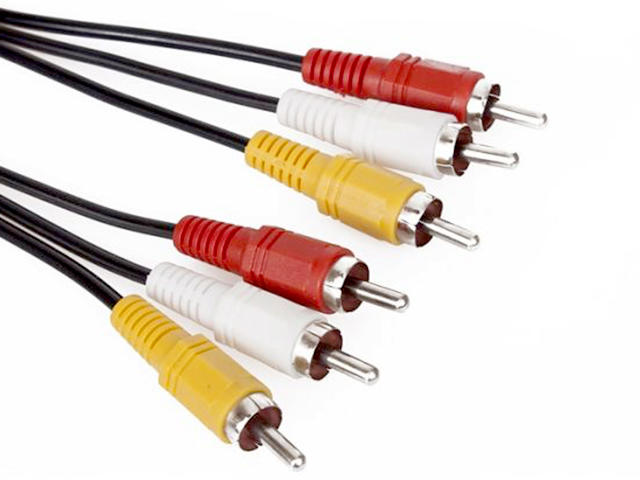 Кабели и Адаптери VCom кабел RCA 3x M / RCA 3x M - CV033-1.8 метра