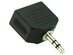 Кабели и Адаптери VCom Адаптер 3.5mm Stereo M / 2x 3.5mm ST F