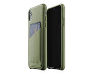 Калъфи Mujjo Full Leather Wallet Case - кожен кейс за iPhone XR, зелен