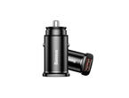 Зарядни устройства Baseus Dual QC 3.0 зарядно за кола, в черно