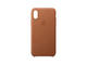 Калъфи Apple iPhone Xs Leather Case, в кафяво