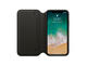 Калъфи SDesign Original Leather Folio Case за iPhone XS, iPhone X, черен