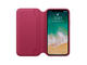 Калъфи SDesign Original Leather Folio Case за iPhone XS, iPhone X, лилав