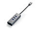 Кабели и Адаптери Satechi USB-C 2-in-1 Ethernet & USB Hub, тъмносив