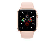 Смарт часовници Apple Watch S5 GPS, 40mm Gold Aluminium Case with Pink Sand Sport Band