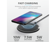 Зарядни устройства Trust Qylo Fast Wireless Charging Pad 7.5/10W - black