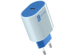 Зарядни устройства Cellular line Style Color 220V PD USB-C 20W, синьо