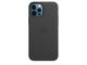Калъфи Apple iPhone 12/12 Pro Leather Case with MagSafe - Black