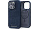 Калъфи Njord Salmon Leather Magsafe за iPhone 14 Pro, син