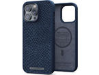 Калъфи Njord Salmon Leather Magsafe за iPhone 14 Pro Max, син