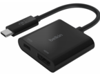 Кабели и Адаптери Belkin USB-C към HDMI + адаптер за зареждане (60W PD) - черен