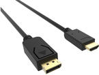 Кабели и Адаптери VCom Кабел Display Port M / HDMI M - 4K 60Hz - CG609-1.8m