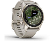 Смарт часовници Garmin fenix 7S Pro Sapphire Solar Edition - Soft Gold с Light Sand каишка