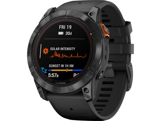 Смарт часовници Garmin fenix 7X Pro Solar Edition - Slate Grey с Black каишка