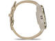 Смарт часовници Garmin Venu 3S Soft Gold безел с French Grey корпус и кожена каишка