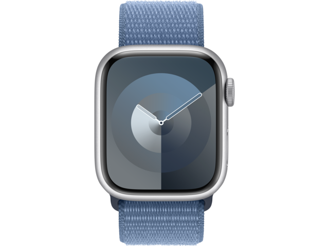 Смарт часовници Apple Watch S9 GPS 41mm Silver Alu Case w Winter Blue Sport Loop