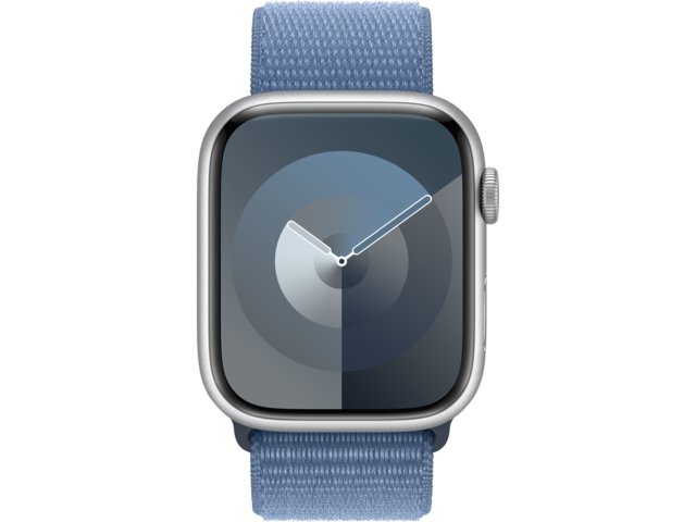Смарт часовници Apple Watch S9 GPS 45mm Silver Alu Case w Winter Blue Sport Loop