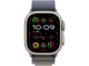 Смарт часовници Apple Watch Ultra2 Cellular, 49mm Titanium Case w Blue Alpine Loop - Large