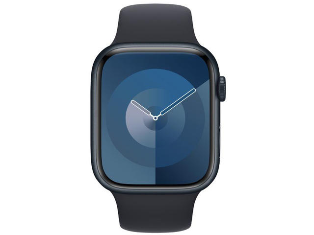 Смарт часовници Apple Watch S9 Cellular 45mm Midnight Alu Case w Midnight Sport Band - S/M