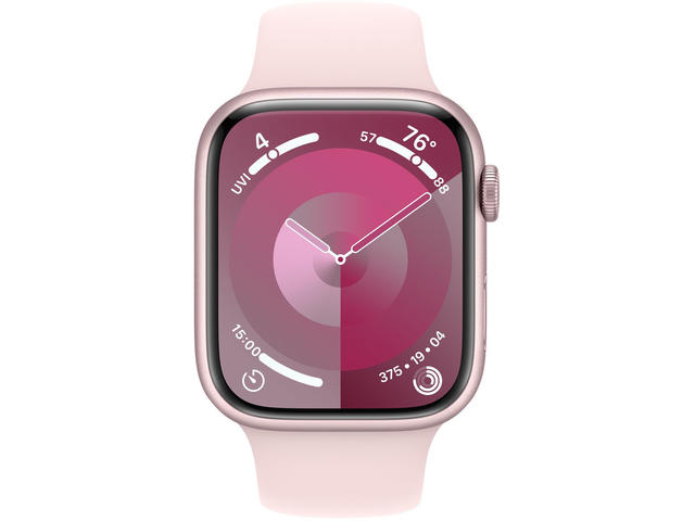 Смарт часовници Apple Watch S9 Cellular 41mm Pink Alu Case w Light Pink Sport Band - S/M