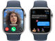 Смарт часовници Apple Watch S9 Cellular 45mm Silver Stainless Steel Case w Storm Blue Sport Band - M/L