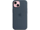 Калъфи Apple iPhone 15 Silicone Case with MagSafe - Storm Blue