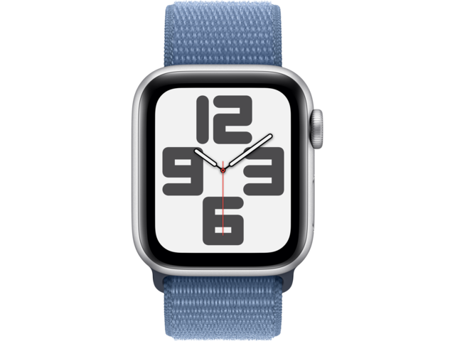 Смарт часовници Apple Watch SE2 v2 GPS 40mm Silver Alu Case w Winter Blue Sport Loop