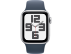 Смарт часовници Apple Watch SE2 v2 GPS 40mm Silver Alu Case w Storm Blue Sport Band - S/M