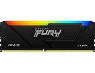Оперативна памет 32GB (2x16GB) DDR4 3200MT/s Kingston FURY BEAST Black RGB