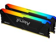 Оперативна памет 32GB (2x16GB) DDR4 3600MT/s Kingston FURY BEAST RGB Black