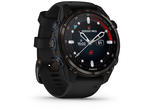 Смарт часовници Garmin Descent Mk3i - 43мм Carbon grey DLC титан с черна силиконова каишка