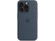 Калъфи Apple iPhone 15 Pro Silicone Case with MagSafe - Storm Blue