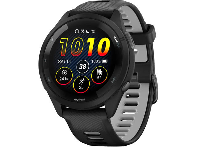 Смарт часовници Garmin Forerunner 265 Black безел с Black/Powder Gray каишка