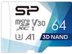 Карти памет 64GB Silicon Power Superior Pro Micro SDXC UHS-I U3 V30 +adapter