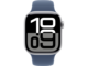 Смарт часовници Apple Watch S10 GPS + Cellular 42mm Silver Alu Case with Denim Sport Band - S/M