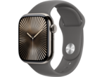 Смарт часовници Apple Watch Series 10 GPS + Cellular 42mm Natural Titanium Case with Stone Grey Sport Band - M/L
