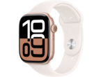 Смарт часовници Apple Watch S10 GPS 46mm Rose Gold Alu Case with Light Blush Sport Band - M/L