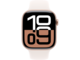 Смарт часовници Apple Watch S10 GPS 46mm Rose Gold Alu Case with Light Blush Sport Band - M/L