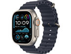 Смарт часовници Apple Watch Ultra2 (2024) GPS + Cellular 49mm Natural Titanium Case with Navy Ocean Band