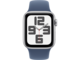 Смарт часовници Apple Watch SE2 GPS 40mm Silver Alu Case with Denim Sport Band - M/L