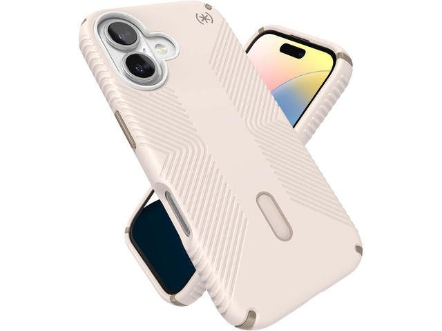 Калъфи Speck Presidio2 Grip, за iPhone 16, MagSafe + ClickLock, Heirloom Gold
