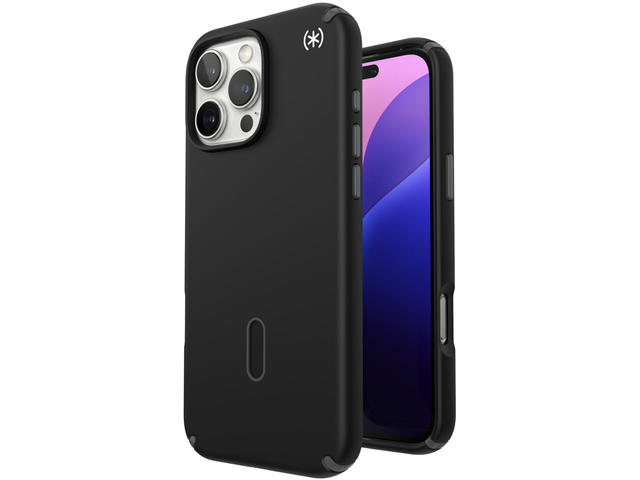 Калъфи Speck iPhone 16 Pro Max Presidio2 Pro MagSafe With Click&Lock, Black/Slate Grey