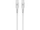 Кабели и Адаптери Dviced Cable USB-C to USB-C silicone 1,25m - White