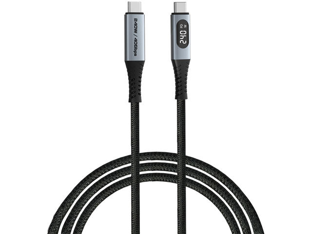 Кабели и Адаптери Verbatim Sync & Charge USB-C to USB-C 240W 40 Gbps Display 120 cm