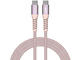 Кабели и Адаптери Verbatim Sync & Charge USB-C to USB-C 100W Magnetic 120 cm - Pink
