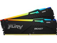 Оперативна памет 32GB (2x16GB) DDR5 6400 MT/s Kingston FURY Beast Black RGB