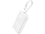 Външни батерии Anker Zolo Powerbank 20000mAh 30W Power Bank Portable Charger with Built-in USB C Cable A1689, White
